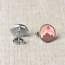 Load image into Gallery viewer, Mountain Sunrise Stud Earrings by Onyx O
