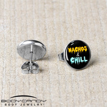 Load image into Gallery viewer, Nachos and Chill Stud Earrings by Onyx O

