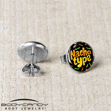 将图片加载到图库查看器，Nacho Type Stud Earrings by Onyx O
