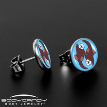 Load image into Gallery viewer, Oh My Otters Animal Stud Earrings by Onyx O

