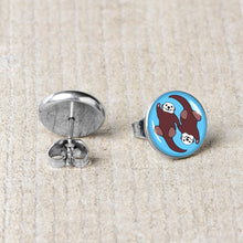 Load image into Gallery viewer, Oh My Otters Animal Stud Earrings by Onyx O

