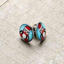 Load image into Gallery viewer, Snowfall Holiday Penguin Stud Earrings by Onyx O
