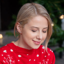 Load image into Gallery viewer, Snowfall Holiday Penguin Stud Earrings by Onyx O
