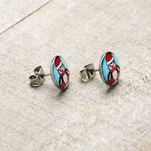 Load image into Gallery viewer, Snowfall Holiday Penguin Stud Earrings by Onyx O
