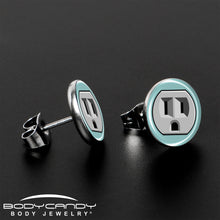 Load image into Gallery viewer, Frowning Plug Outlet Stud Earrings by Onyx O
