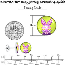 Load image into Gallery viewer, Cool Shades Bunny Stud Earrings by Onyx O

