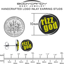 Load image into Gallery viewer, RIZZ GOD Stud Earrings by Onyx O
