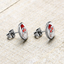 Load image into Gallery viewer, Christmas Peace Love Santa Stud Earrings by Onyx O
