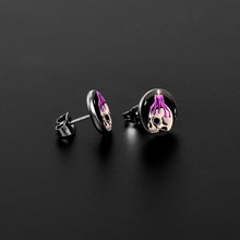 Load image into Gallery viewer, Burning Skull Candle Stud Earrings by Onyx O
