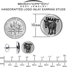 将图片加载到图库查看器，Donkey Smart Ass Stud Earrings by Onyx O
