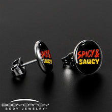 将图片加载到图库查看器，Spicy and Saucy Stud Earrings by Onyx O
