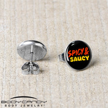 将图片加载到图库查看器，Spicy and Saucy Stud Earrings by Onyx O
