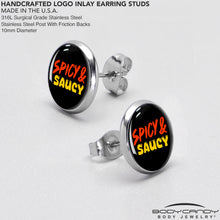 将图片加载到图库查看器，Spicy and Saucy Stud Earrings by Onyx O
