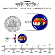 Load image into Gallery viewer, Sushi Stud Earrings by Onyx O
