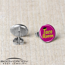 Load image into Gallery viewer, Taco Queen Stud Earrings by Onyx O

