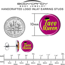 Load image into Gallery viewer, Taco Queen Stud Earrings by Onyx O
