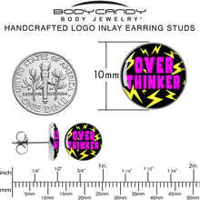 Load image into Gallery viewer, Over Thinker Impact Stud Earrings by Onyx O
