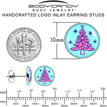 Load image into Gallery viewer, Pastel Christmas Tree Holiday Stud Earrings by Onyx O
