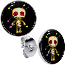 将图片加载到图库查看器，Voodoo Doll Stud Earrings by Onyx O
