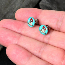 Load image into Gallery viewer, Holiday Christmas Spirit Ghost Stud Earrings by Onyx O
