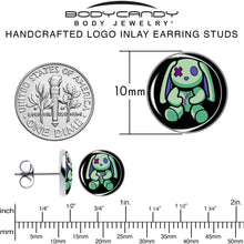 Load image into Gallery viewer, Zombie Bunny Stud Earrings by Onyx O
