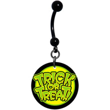 Load image into Gallery viewer, Ghoulish Halloween Trick or Treat Belly Ring
