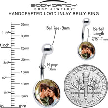 将图片加载到图库查看器，Custom Photo Belly Ring

