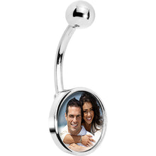 将图片加载到图库查看器，Custom Photo Belly Ring
