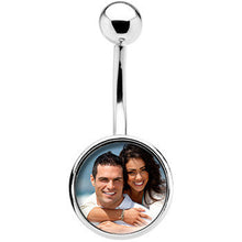将图片加载到图库查看器，Custom Photo Belly Ring

