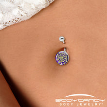 将图片加载到图库查看器，Two Tone Spider Web Belly Ring by Onyx O
