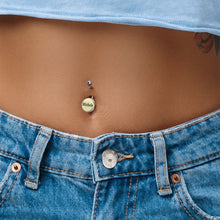 将图片加载到图库查看器，Custom Glow in the Dark Personalized Name Dangle Belly Ring
