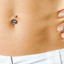 Load image into Gallery viewer, Lovebirds Silhouette Belly Ring
