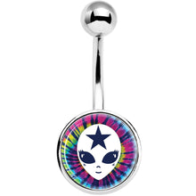 Load image into Gallery viewer, Star Tie Dye Alien Belly Ring
