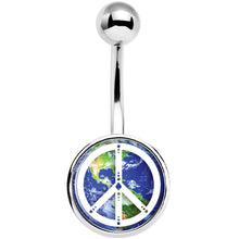 将图片加载到图库查看器，Peace on Earth Belly Ring

