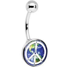 将图片加载到图库查看器，Peace on Earth Belly Ring
