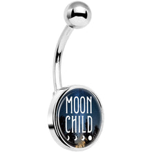 将图片加载到图库查看器，Moon Child Belly Ring
