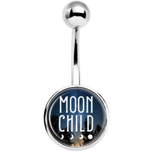 将图片加载到图库查看器，Moon Child Belly Ring
