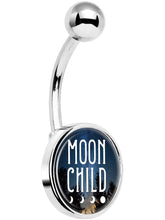 将图片加载到图库查看器，Moon Child Belly Ring
