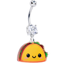 将图片加载到图库查看器，Acrylicious Taco Dangle Belly Ring by Onyx O
