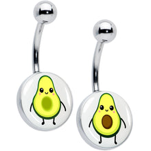 Load image into Gallery viewer, Avocado Oh BFF Set of 2 Belly Rings by Onyx O
