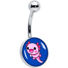 将图片加载到图库查看器，Adorable Axolotl Belly Ring by Onyx O
