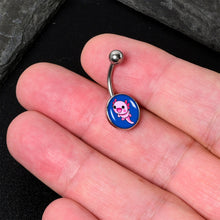将图片加载到图库查看器，Adorable Axolotl Belly Ring by Onyx O
