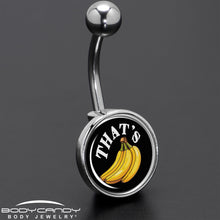 Load image into Gallery viewer, That is Bananas Belly Ring by Onyx O
