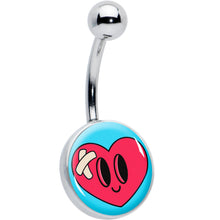 将图片加载到图库查看器，Bandaged Heartbreak Heart Belly Ring by Onyx O
