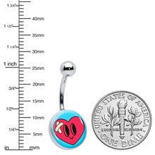 将图片加载到图库查看器，Bandaged Heartbreak Heart Belly Ring by Onyx O
