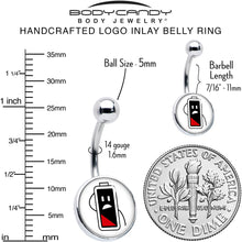 Load image into Gallery viewer, Battery Empty Belly Ring by Onyx O
