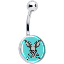 将图片加载到图库查看器，Bunny and Crossbones Belly Ring by Onyx O
