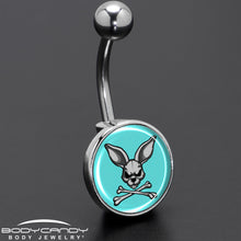 将图片加载到图库查看器，Bunny and Crossbones Belly Ring by Onyx O
