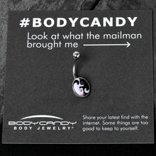 Load image into Gallery viewer, Cute Kitty Cat Yin Yang Belly Ring by Onyx O
