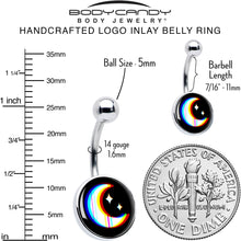 将图片加载到图库查看器，Chromatic Moon Belly Ring by Onyx O
